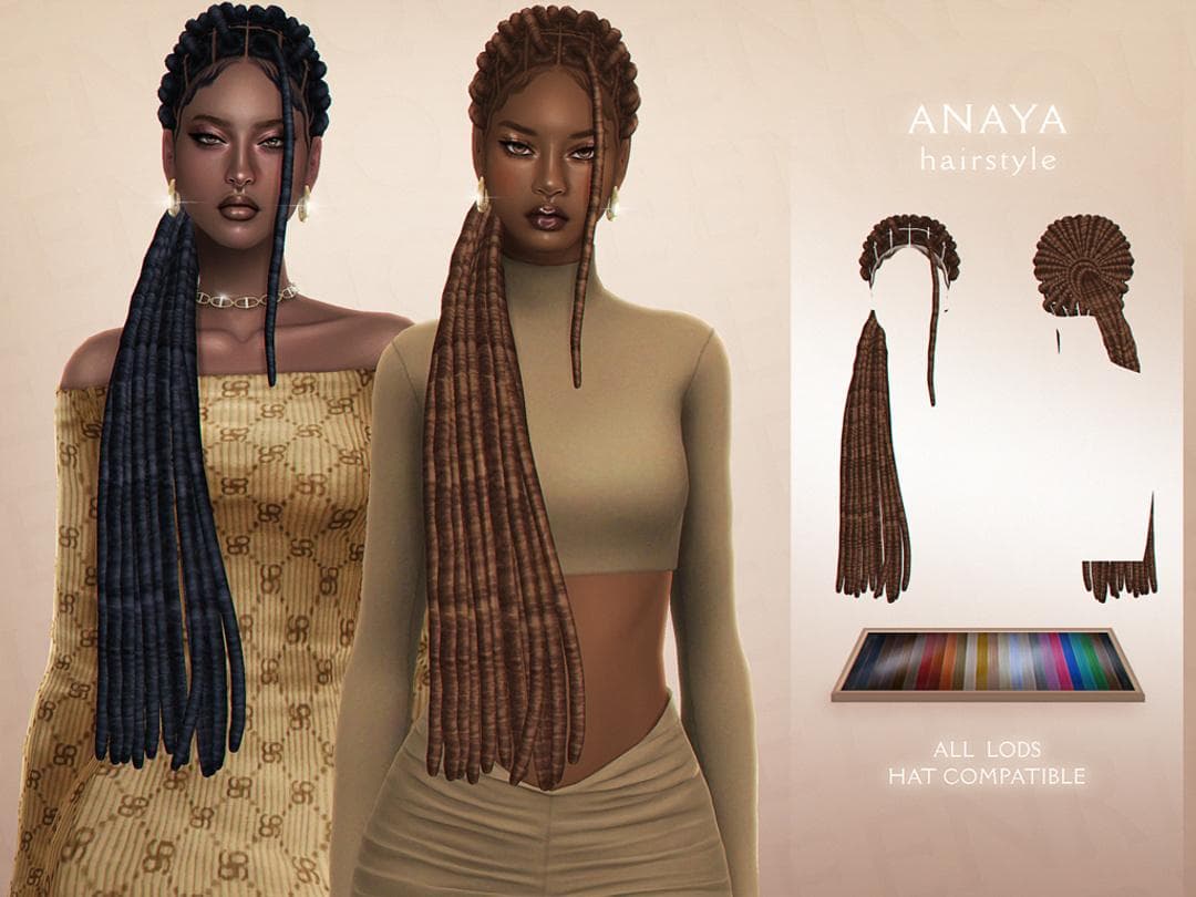 Скриншот мода Прическа Anaya Hairstyle